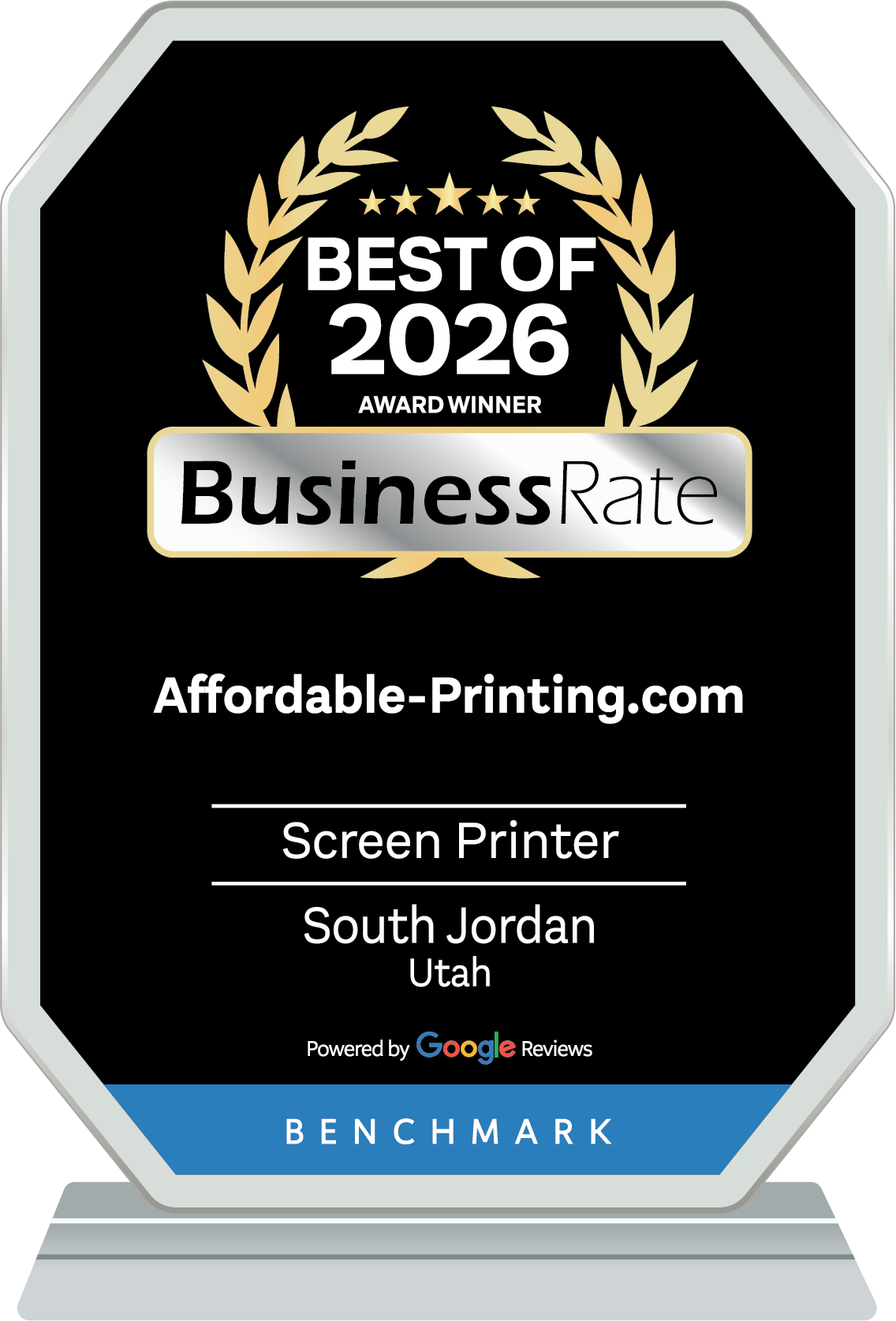 BusinessRate Best of South Jordan 2026 — Affordable-Printing